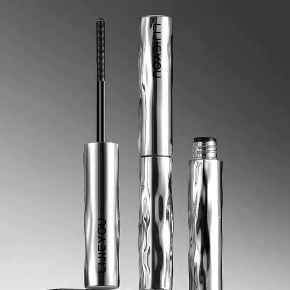 Colorful Metal Iron Lashes Mascara Small Silver Tube Waterproof Volume Length Mascara Fast Dry Extended Effect Colored Mascara