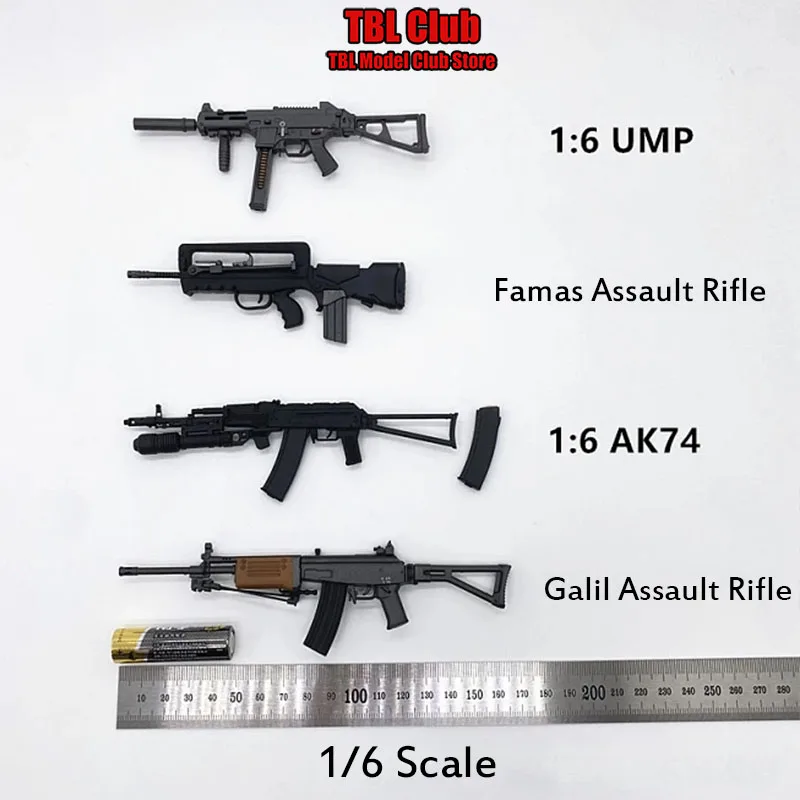 ปืนไรเฟิลขนาด12นิ้ว AK74ทหารแบบคงที่มีหลายสไตล์อุปกรณ์เสริมฟิกเกอร์แอ็กชันขนาด1/6