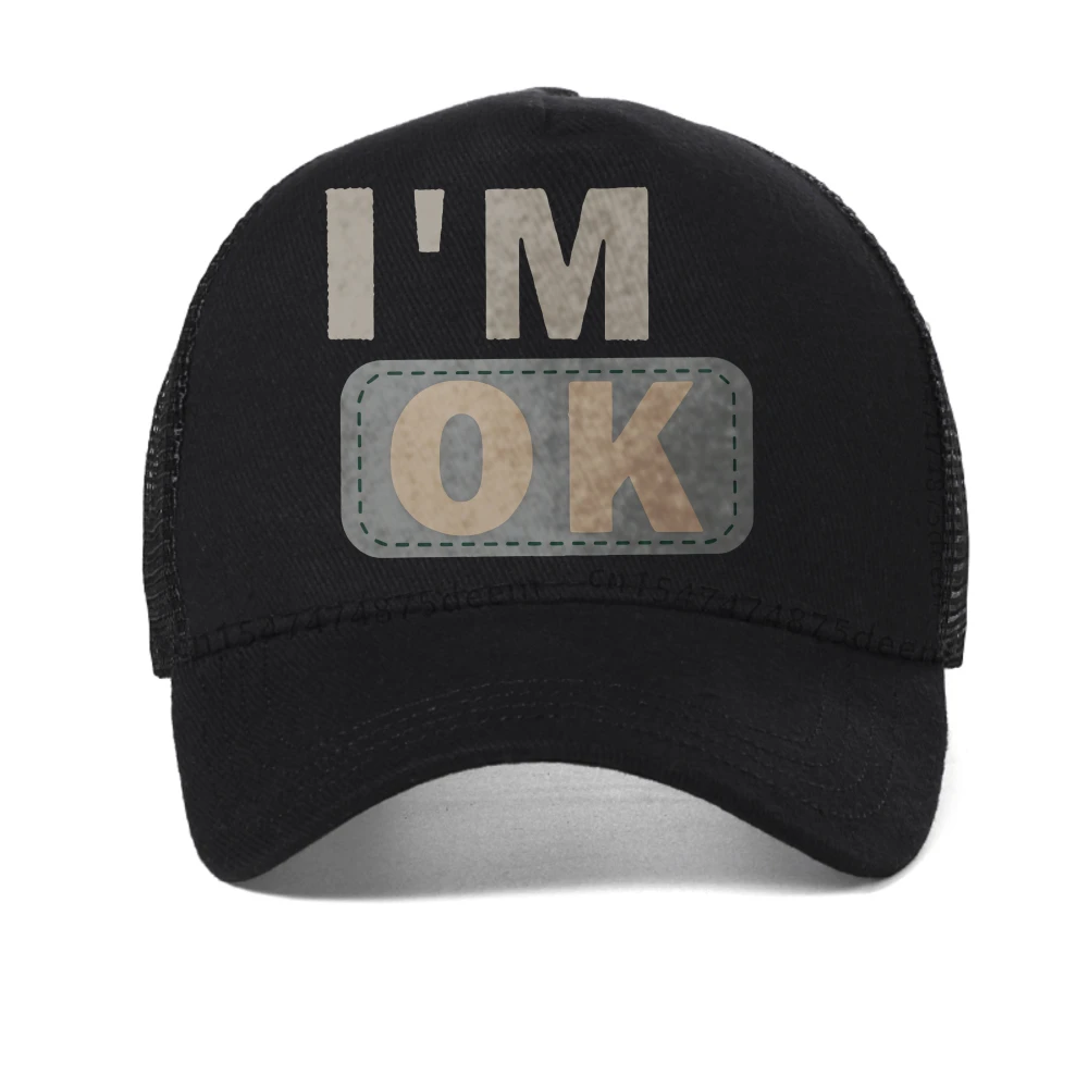 

Motorcycle I am very good Alphabet Creative Simple Versatile baseball cap Fashion Women's Casual mesh snapback hats trucker hat