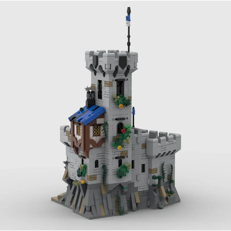 1637 pçs moc arquitetura medieval catar castelo modelo diy montagem bloco de construção aniversário natal presentes do feriado adultos brinquedos