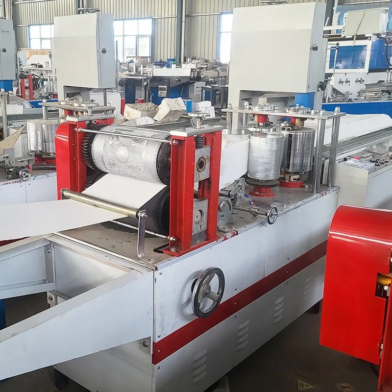 YG Automatic Napkin Paper Machine High Speed Tissue Napkin Making Machine with Embossing Folding Cutting System