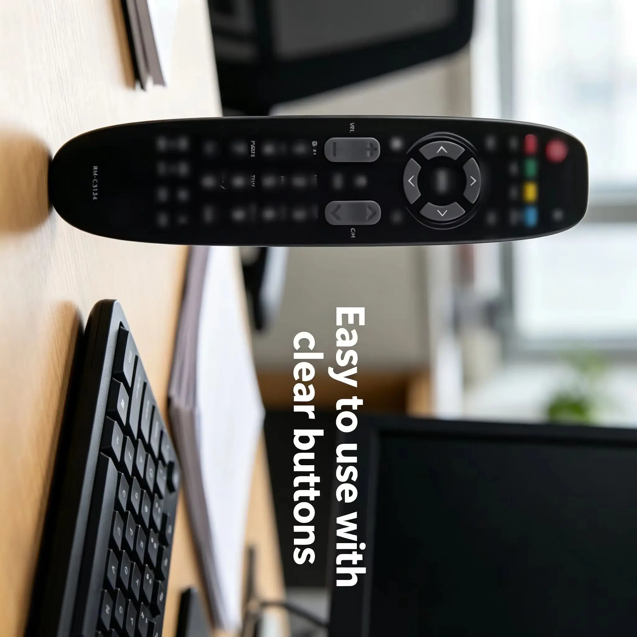 Control Remoto Inteligente RM-C3134, Control Remoto Universal Ideal de Repuesto para Televisores Inteligentes JVC LCD LED y Dispositivos de Entretenimiento en el Hogar