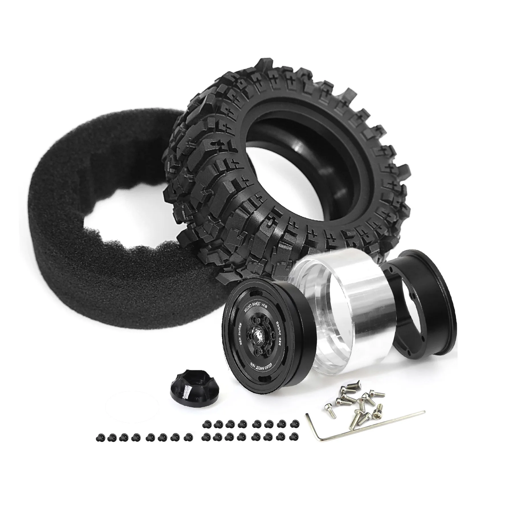 

1Set 87mm Tires Aluminum 1.9 Beadlock Wheel Rims for TRX4 TRX6 Axial SCX10 Redcat GEN7 GEN8 RC4WD D90 1/10 RC Crawler