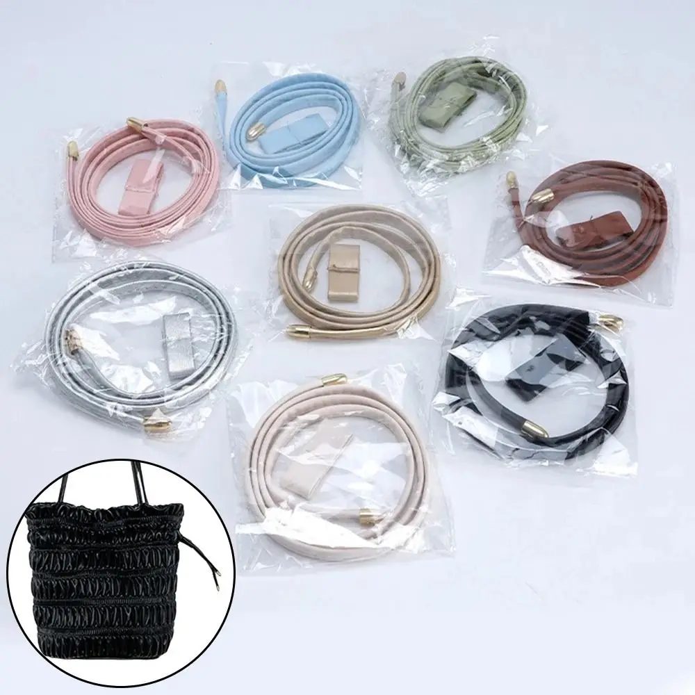 1Pcs Drawstring Shoulder Bag Straps PU Leather Bucket Bag Rope Handbag Handles Replacement Backpack Beam Pocket Accessories