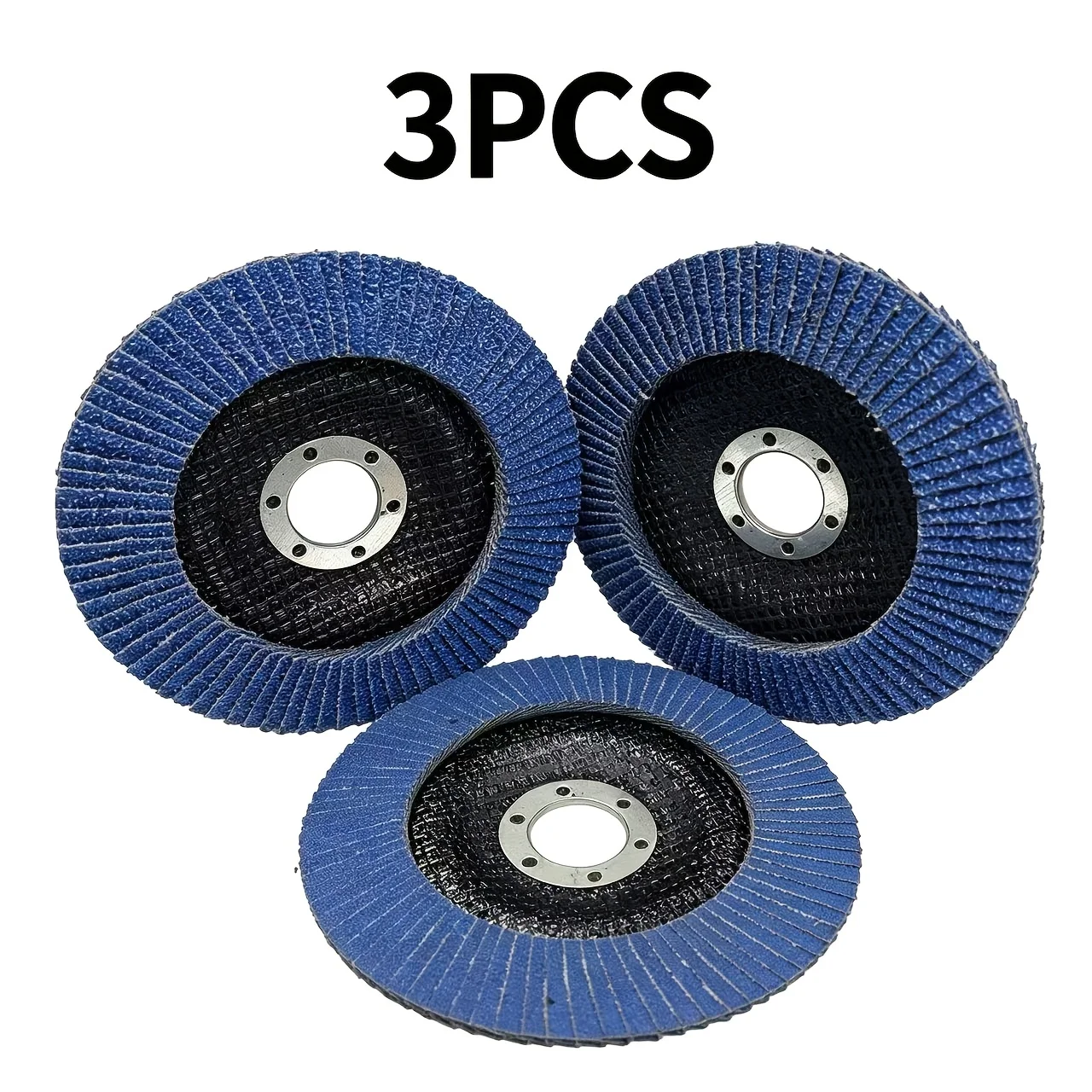 3Pcs 5 Inch (125mm) Blue Mesh Sanding Wheel 40-120 Grit, Mesh Back Sandpaper Disc for Angle Grinder Metal Rust Removal