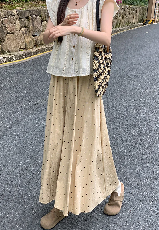 بنطال ذو قصة أرجل واسعة مطرز للمرأة الصيف رقيقة جدا الدوبامين التجفيف السريع البطن التحكم الرباط سيولش محب نادي تخفيف #6