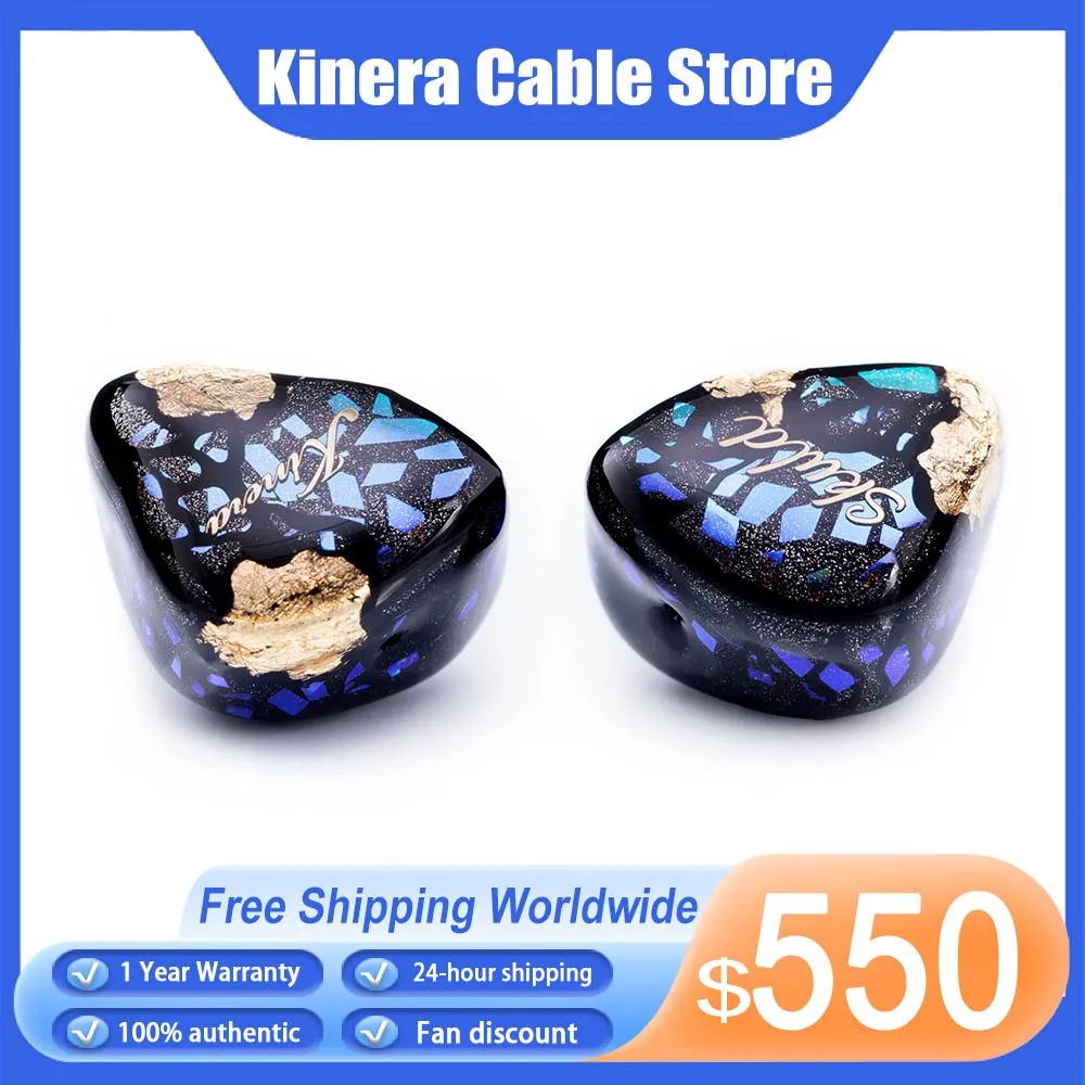 

Наушники-вкладыши Kinera Skuld 5BA, наушники-вкладыши с монитором и съемным кабелем, штекер 4,4 мм, сбалансированный для музыкальных гарнитур Hfi