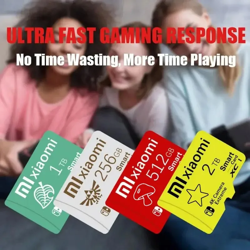 Xiaomi Mijia Micro TF/SD Memory Card 2TB 1TB V30 128GB 512GB SD Card SD/TF Flash Card Class 10 Memory Card For Nintendo Switch