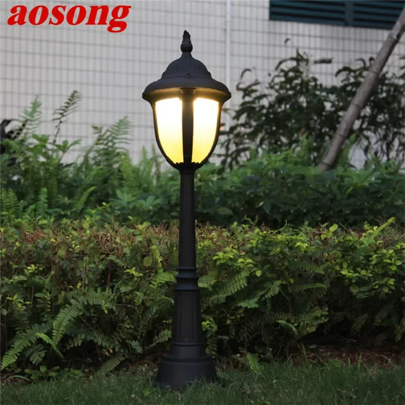 

AOSONG Contemporary Outdoor Lawn Lamp LED Electric Waterproof Villa Garden Courtyard District Residential Quarters Lawn Lamp ﻿