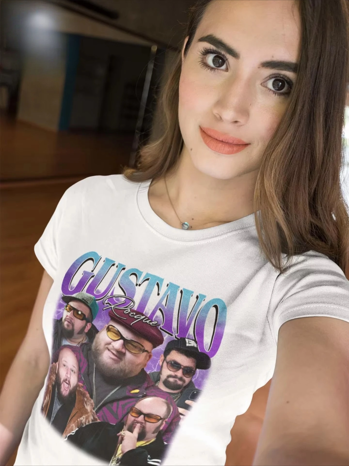 

Gustavo Rocque Retro Pirated T-shirt, Big Time Rush Fan T-shirt, 90s Retro Pattern T-shirt, Fun Nostalgic Gift for BTR Fans