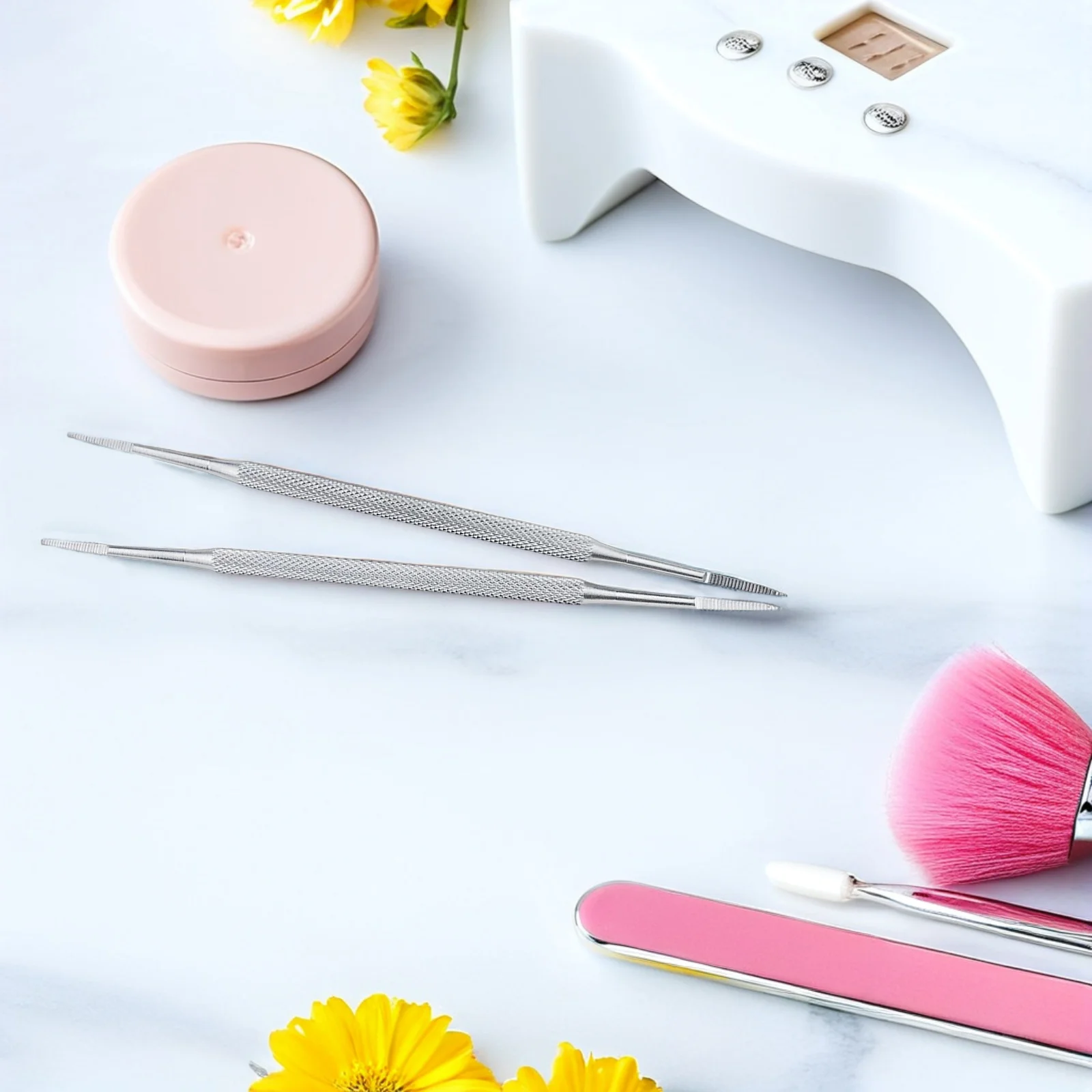 

3 Pcs Stainless Steel Nail Tools Kit Professional Cuticle Remover Spoon Peeler Scraper Nail Cleaner Portable Gift