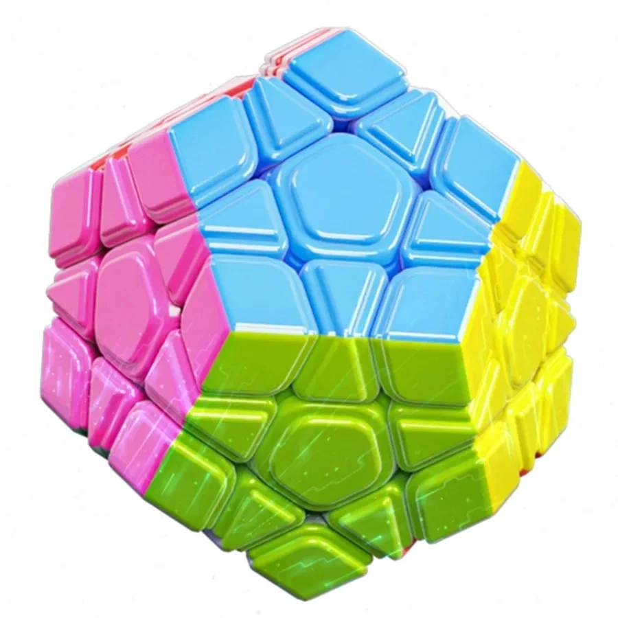 MOYU Megaminx V2 Magnetic Magic Cube 3x3 Dodecahedron Profession Speed Puzzle 12 Face Toy Special Speedcube Original Cubo Magico
