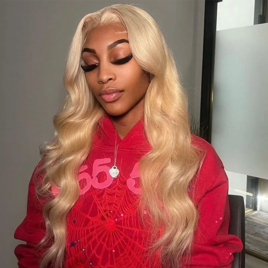 

Body Wave 613 Blonde Lace Front Wig Colored HD Frontal Wigs For Women 13x4 Transparent Lace Front Human Hair Wig Brazilian Hair