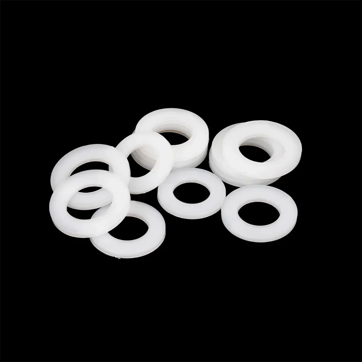 

White Nylon Flat Gasket Plastic Circular Isolation Washer M2M4M6M8M10M12M16M18M20