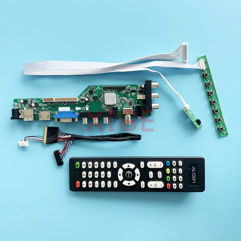 

For N133B6 N133BGE Controller Driver Board DIY Kit 13.3" Laptop Monitor 1366*768 Digital Signal DVB 2AV+USB+DHMI+VGA LVDS 40 Pin