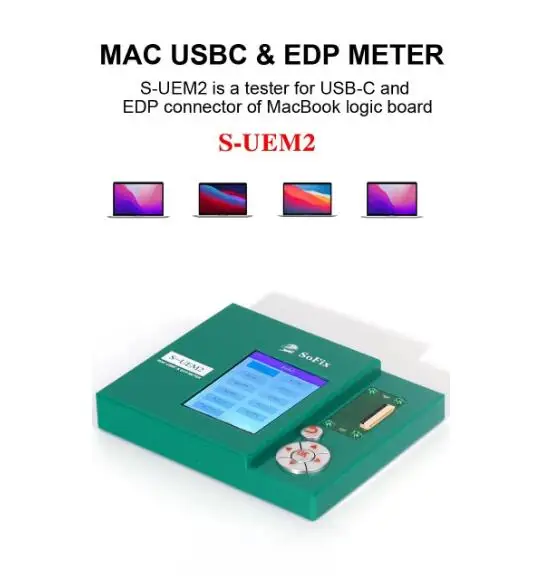 S-UEM2 /Mac USBC & EDP Meter/ Detector for EDP Connector of MacBook Logic Board/Macbook Screen test box