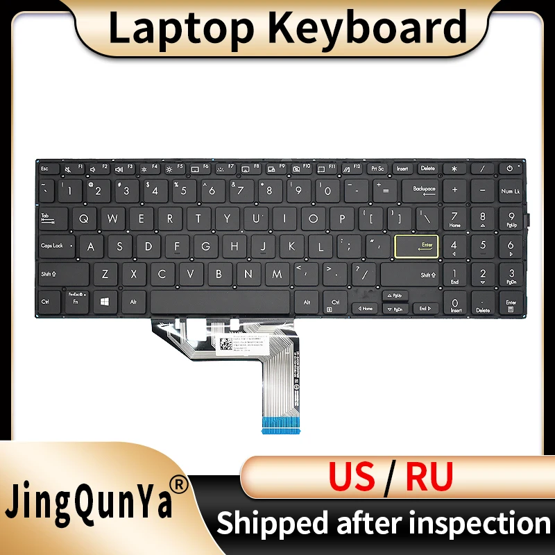 US/RU/Russian Backlit Laptop Keyboard For ASUS VivoBook 15 S15 X513 M513 V5050E/EA V5100E M5100U FL8850U Replacement