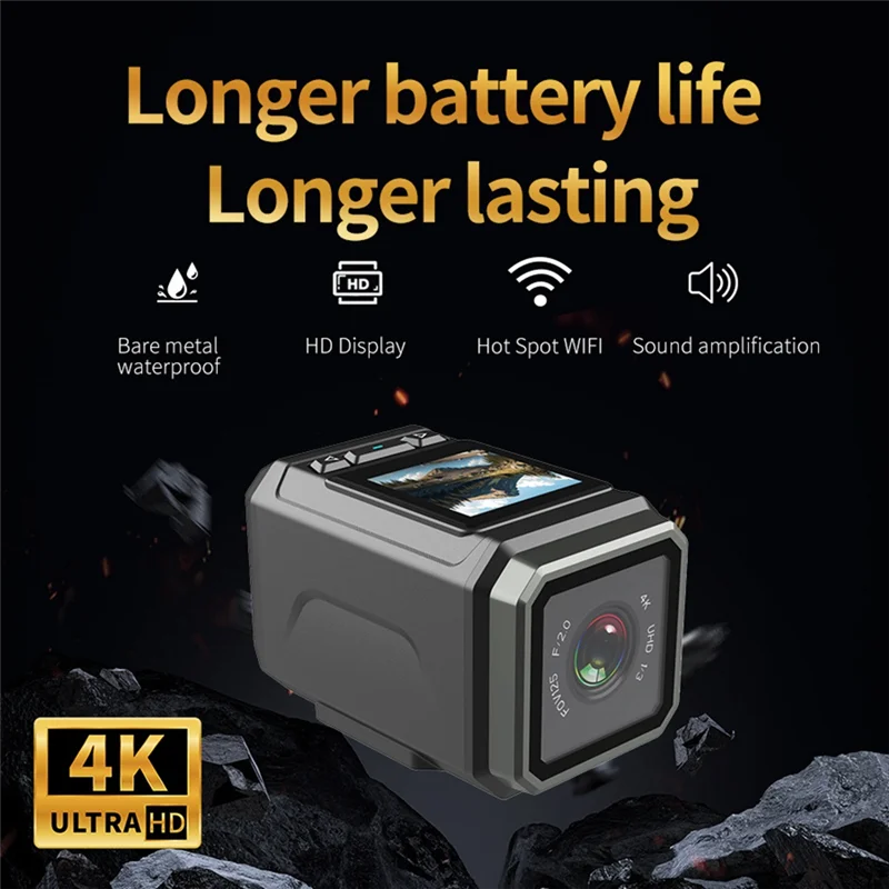 AliExpress REPLA-4K Ultra HD Wifi Sports Camera With LCD Screen Bicycle Cycling Riding Recording Camera Motorcycle Cam Waterproof