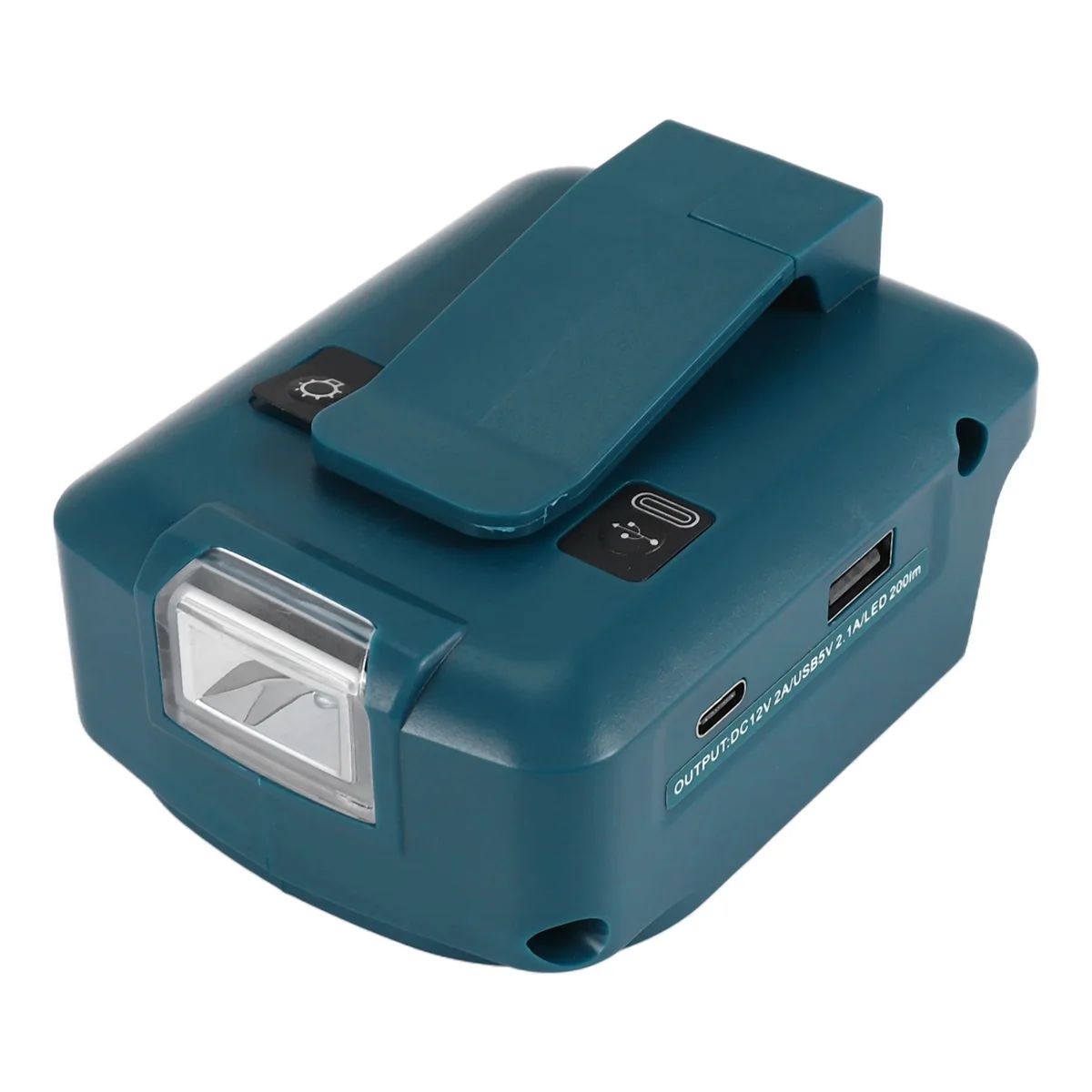 

M05K For Makita ADP05 14.4V/18V Lion Battery USB/Type-C Converter Port with LED Light Spotlight Outdoor Light for Makita