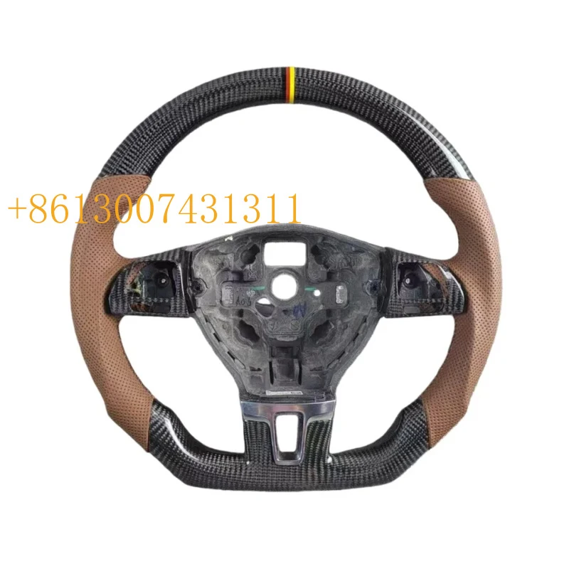 Спортивный руль FactorySports — карбон и кожа для Tiguan, Lamando, Magotan, Tayron, CC