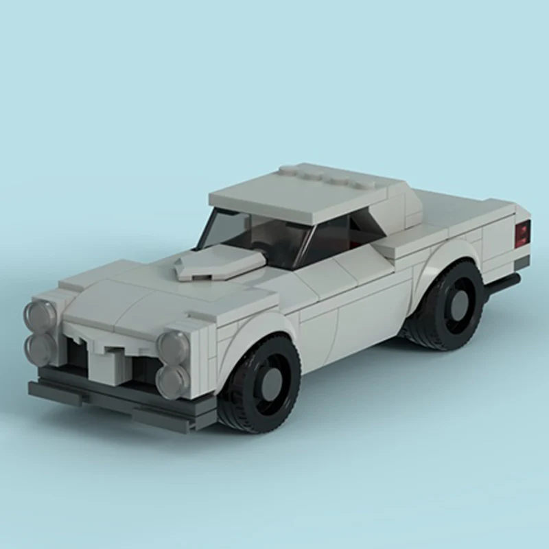 ชุดตัวต่อรถแข่งความเร็วสูง รุ่น MOC รถ GTO อเมริกันมัสเซิลคาร์ เทคโนโลยีโมดูลาร์ ของขวัญวันหยุดสำหรับเด็ก ชุดประกอบของเล่น