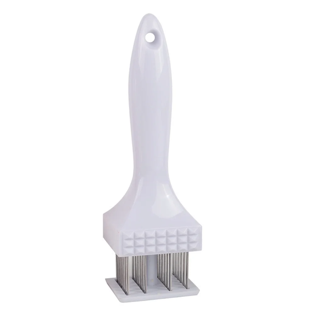 Stainless Steel Meat Tenderizer With Abs Handle Heavy Duty For Arthritis Easy Grip Left Right Hand Use Poultry Beef Fish Chicken