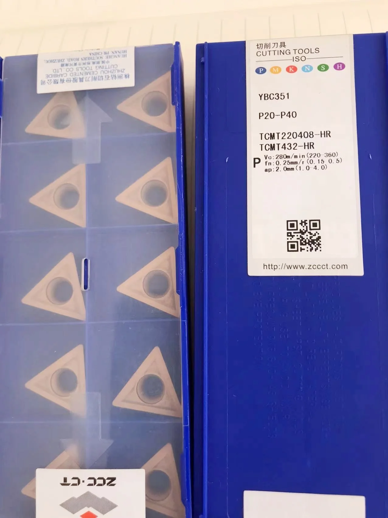 

TCMT220408-HR YBC351 /TCMT220408-HR YBD152 /TCMT220408-HR YB9315 CNC turning blade carbide inserts Cutting Tools 10Pcs