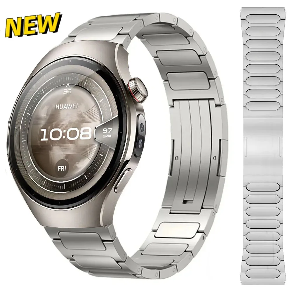 22mm Titanium Alloy Band for Huawei Watch 5 4 GT5 Pro GT5-4-3-2 46mm Comfortable Strap Bracelet Amazfit BIP 6 5 Balance 2 Correa