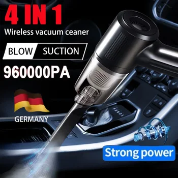 New Wireless Car Vacuum Cleaner Multifunctional Mini Portable High-power Suction and Blowing Integrated Home Cleaning Appliance