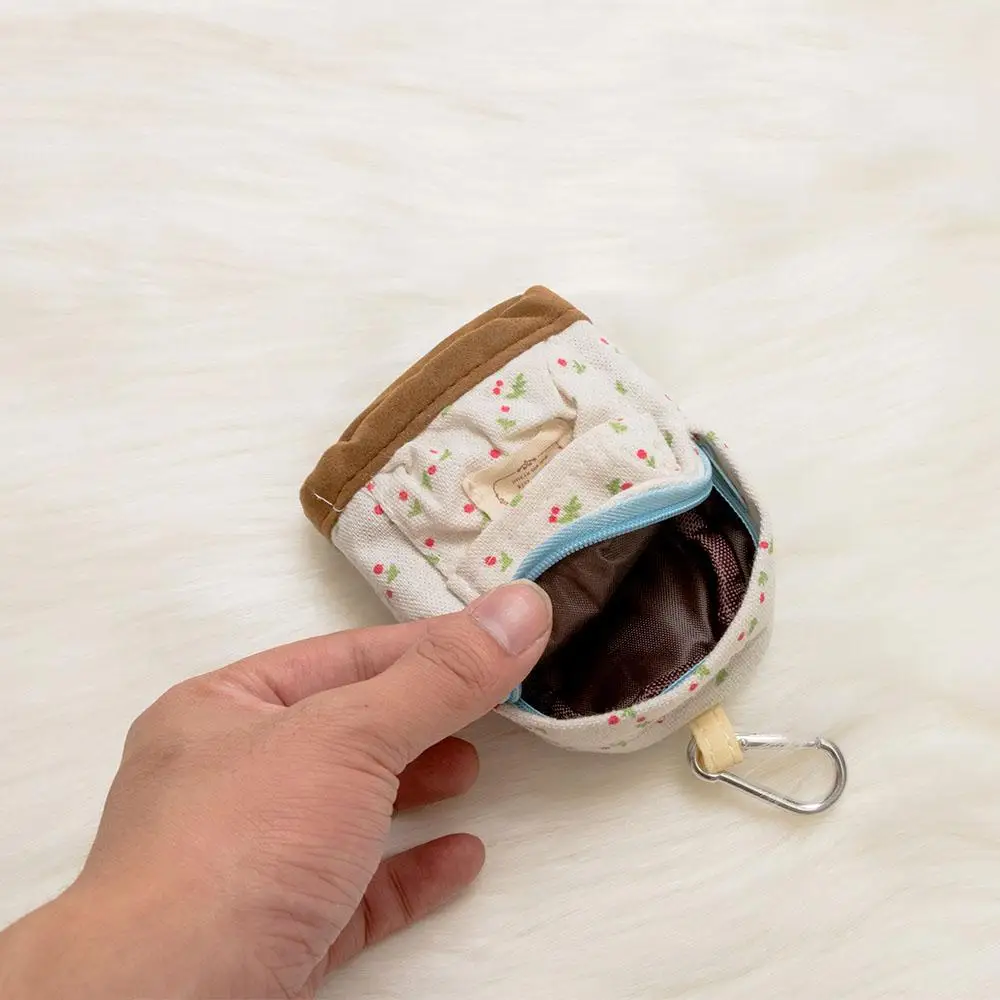 Girl's Bag Good Quality Mini Floral Design Keys Bag Burse Canvas Wallet Zipper Bags Wallet Purses Card Purses Coin Wallet