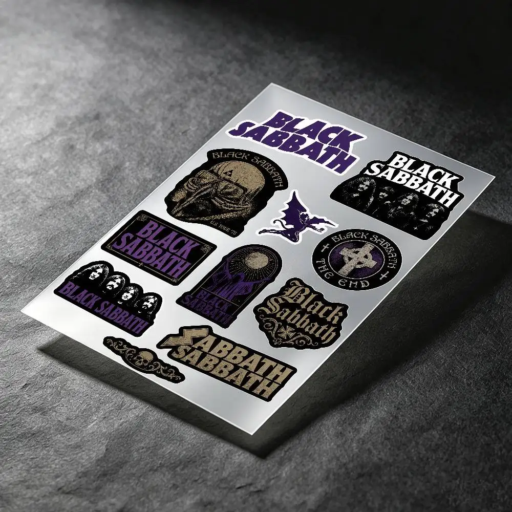 B-Black Sabbath Band Stickers Auto Body Bumper Windows Motorcycle Laptop Walls Vinyl Decal Car Tuning Accessories
