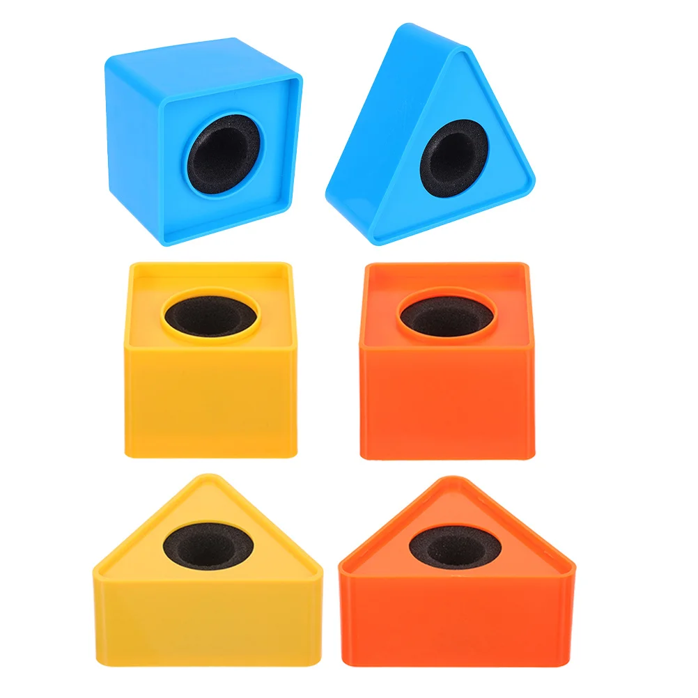 

6Pcs Microphone Flag Station Professional Finish for Business Meetings Broadcasts Mic Logo Cube Microphone Logo Cube