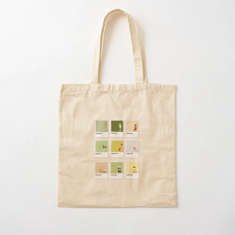 Asian Food Pantone Color Swatch Edit: Green Tote Bag Custom bag Women's bag Beach Cloth bags