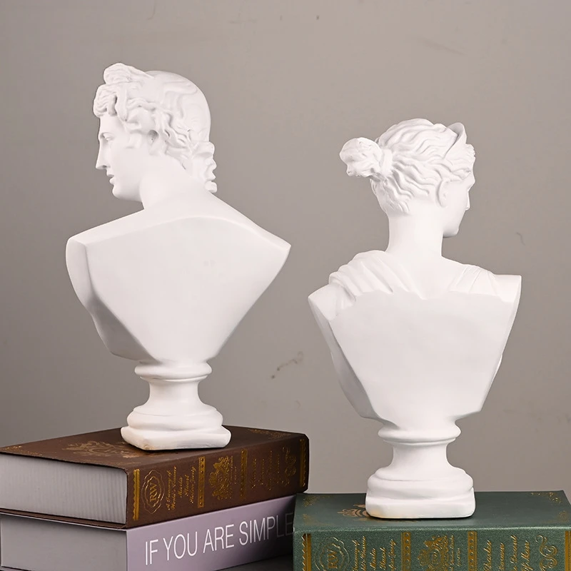 European David Head Figurine Greek Mythology Venus  Resin Statue Home Figures Sculpture Bookshelf Decorations Art Sketch Prop