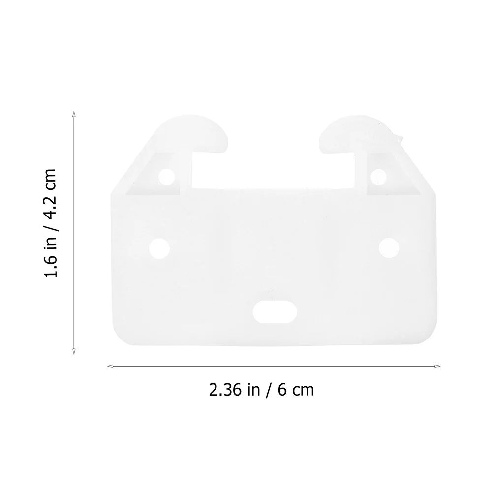 20 قطعة خطاف السلطعون البلاستيك درج الشرائح أسفل جبل إصلاح بين قوسين لاستبدال الأجهزة درج خزانة مضمد