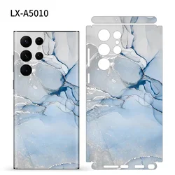 Marble Grain Decal Skin for Samsung S24 S26 S25 Ultra Plus Back Screen Protector Film Full Cover Wrap Durable Sticker