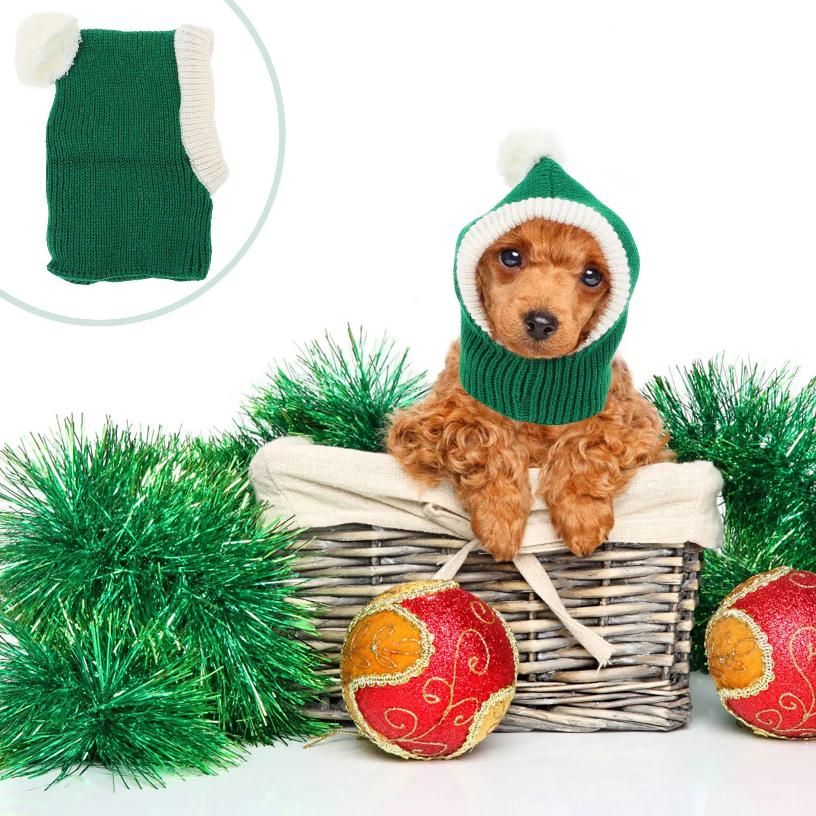 

1Pcs Pet Halloween Hat Woolen Yarn Comfortable Dog Cat Head Cover Costume Party Dress Up Christmas Birthday Pet Halloween Hat