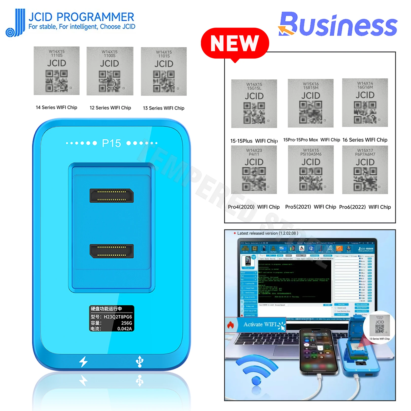 JCID JC P15 Hard Disk Programmer for iPhone 6–16 Pro Max: The Essential Tool for iOS Programmers Working with NAND and SysCfg Data