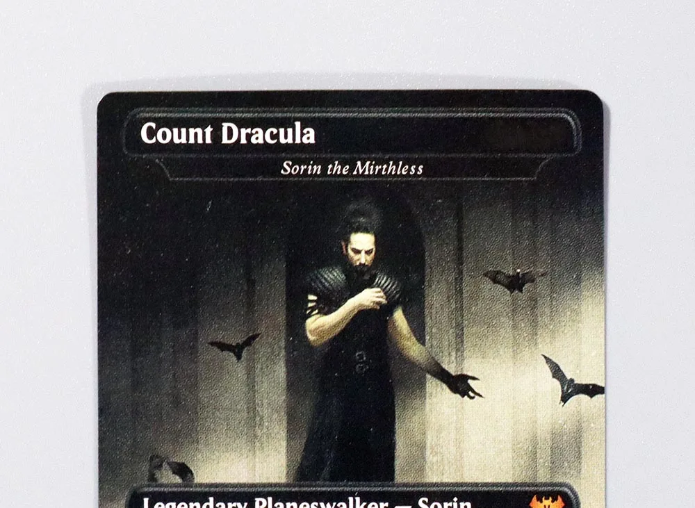 Sorin the Mirthless Foil/Holo TCG Magic Proxy Nero Carte da gioco Proxy di alta qualità Raccolta di carte da gioco da tavolo Carte collezionabili