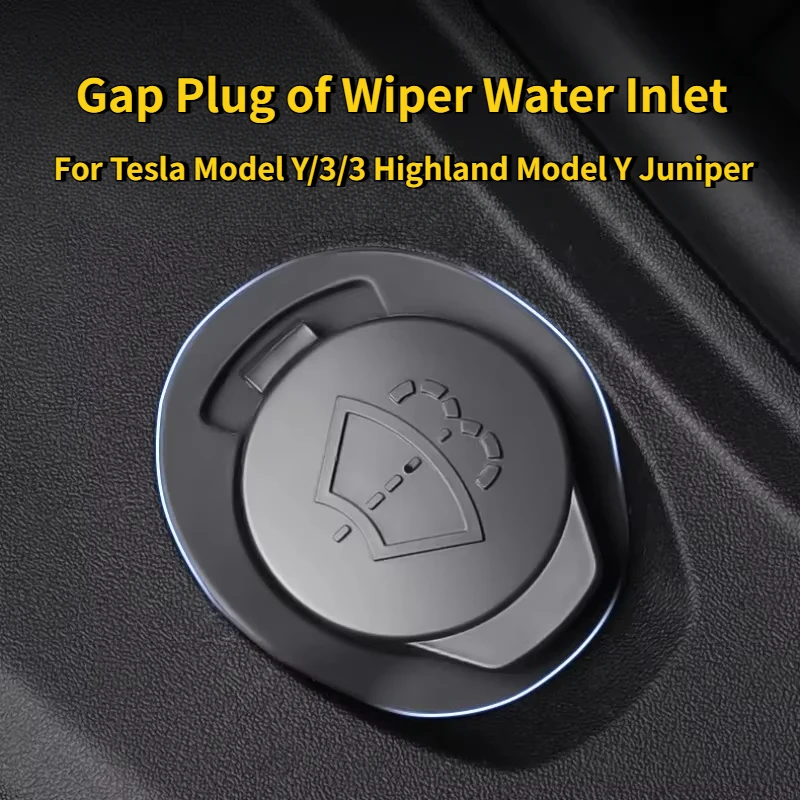Gap Plug of Wiper Water Inlet for Tesla Model Y/3/3+/Y Juniper 2026 Gap Plug Prevent Liquid Intrusion Anti-aging Car Accessories