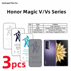 3pcs HD Hydrogel Film For Honor Magic V Ultimate Vs2 Matte Screen Protector For Magic V2 Eye Care Anti Spy Matte Protective Film