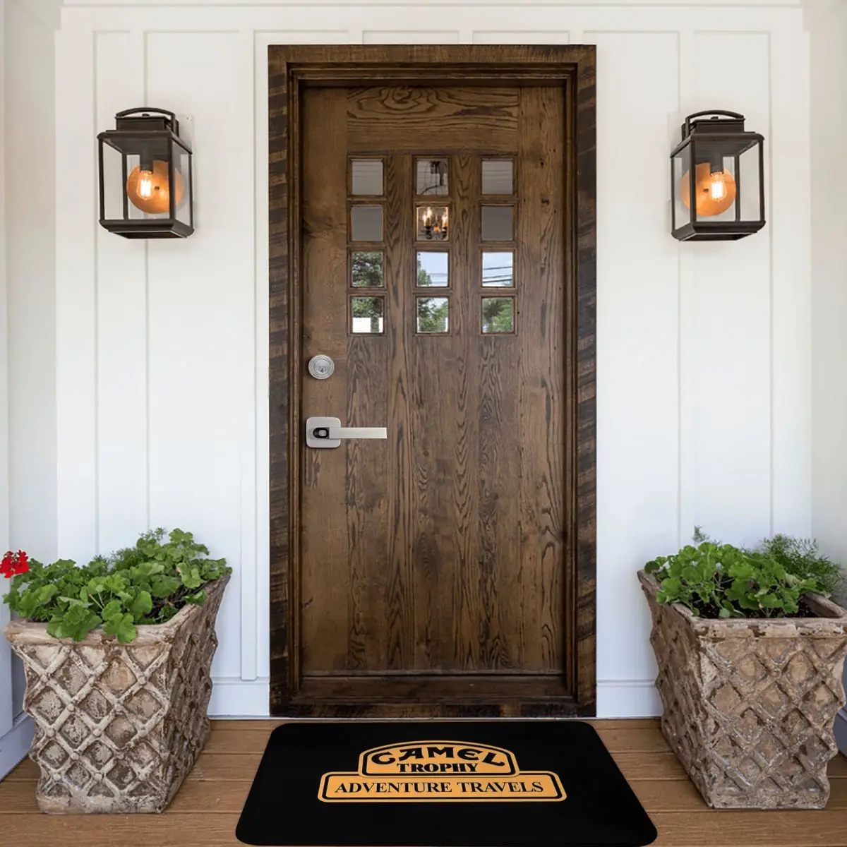 Camel Trophy Defender 110 Doormat Rug Carpet Mat Footpad Polyester Non-slip Water Oil Proof Entrance Kitchen Bedroom Balcony