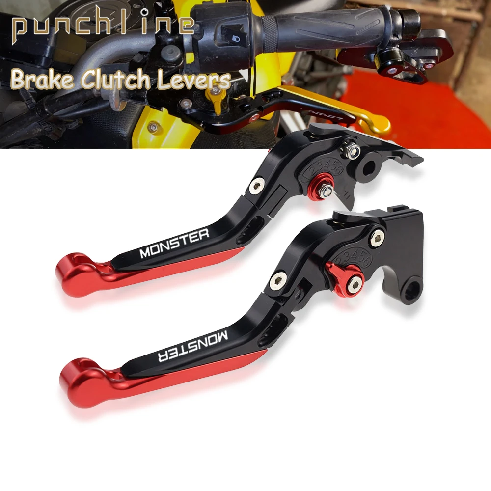 

Fit M900 M1000 00-05 Clutch Levers For 996 998 B/S/R 99-03 900SS 1000SS 98-06 748 750SS 99-02 Folding Extendable Brake Handles