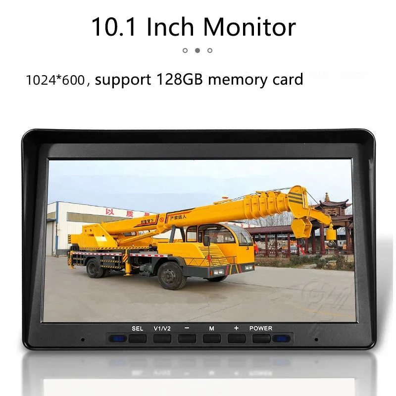 30x ซูม 2MP Security กล้อง 2.4GHz เครือข่ายไร้สายดิจิตอล 10.1 "ระบบกล้องเครนล้อสําหรับก่อสร้าง