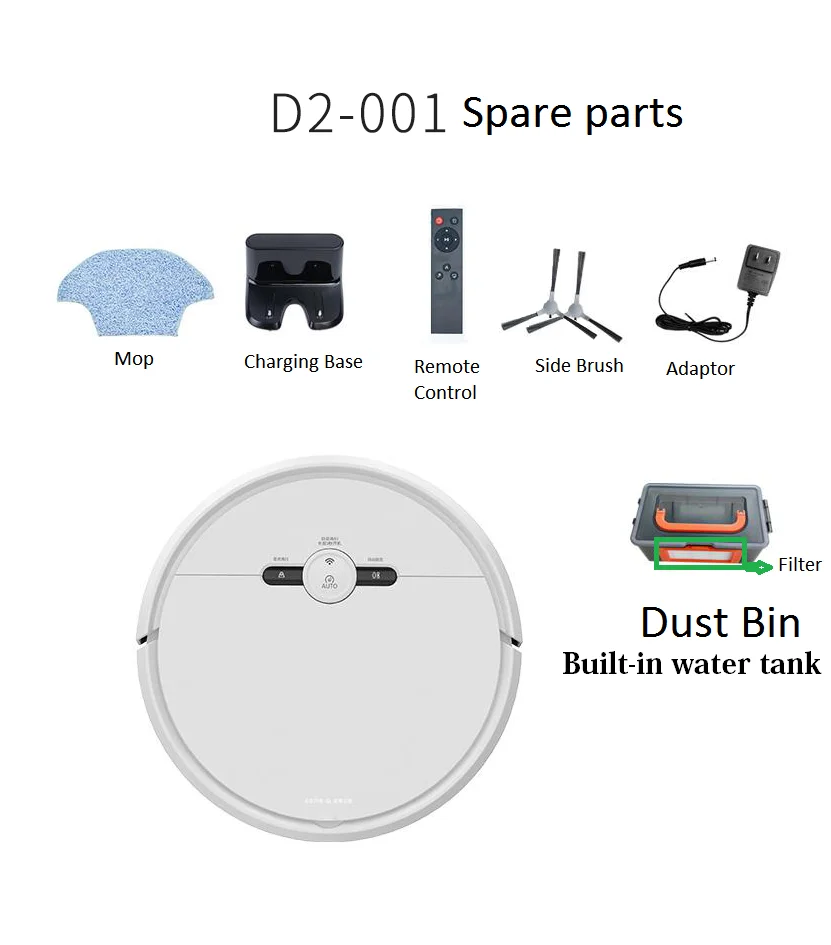 เครื่องดูดฝุ่นหุ่นยนต์3600PA สมาร์ทรีโมทแอปควบคุมทำความสะอาดไร้สายนำทางพื้นที่บนแผนที่เครื่องกวาดหุ่นยนต์