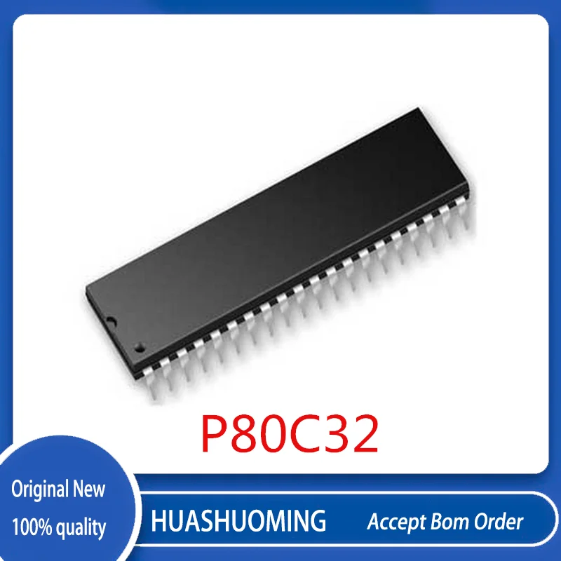 5Pcs/Lot   P80C32SBPN  P80C32 80C32  DIP-40