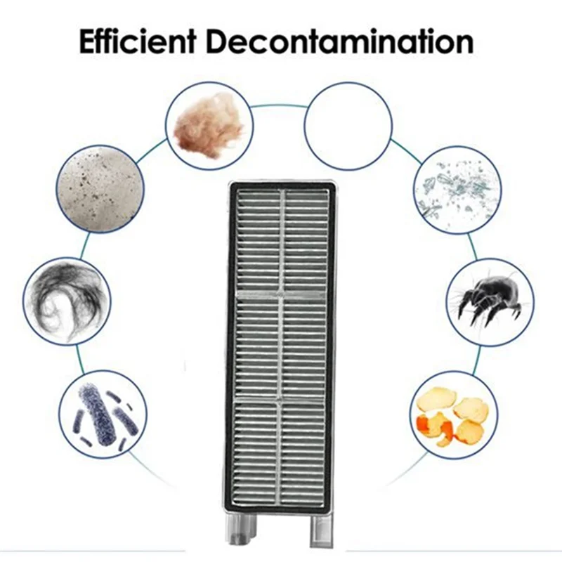 【Berserk】Эфективный набор аксессуаров для очистки Dreame Mova G30/G30 Pro/G30 Ultra с основной щеткой, боковой щеткой и фильтром HEPA