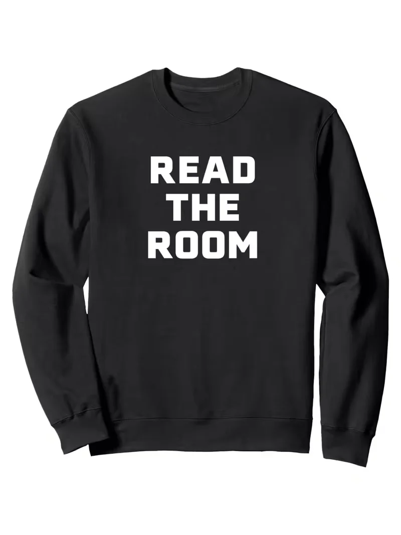 سويت شيرت رجالي برقبة دائرية، طباعة جرافيك مضحكة، هوديي برقبة دائرية للشارع الأسود للارتداء اليومي الكاجوال، أكمام طويلة لعيد الميلاد