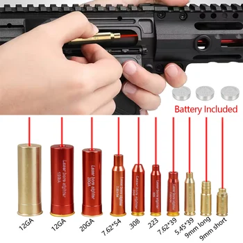 Tactique rouge Laser alésage vue entraînement balle calibre.223/9mm/.308/7.62/.45/5.45x39 cartouche en laiton alésage Sighter pour la chasse