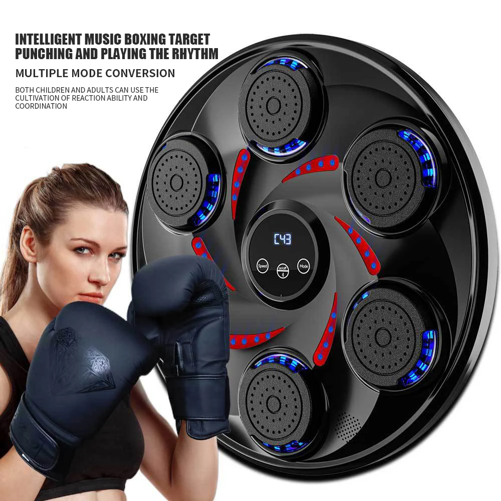 Boxing Machine Smart Music Wall Target LED Lighted Sandbag Relaxing Reaction Training Target Fitness Equipment Home Use